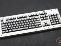 Max Keyboard Custom White Translucent Top with Custom Font Keycap Set