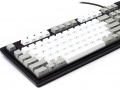 Max Keyboard Nighthawk Custom Mechanical Keyboard with white / grey color keycap / Front Side Printed and equipped with Cherry MX Brown Key Switches
