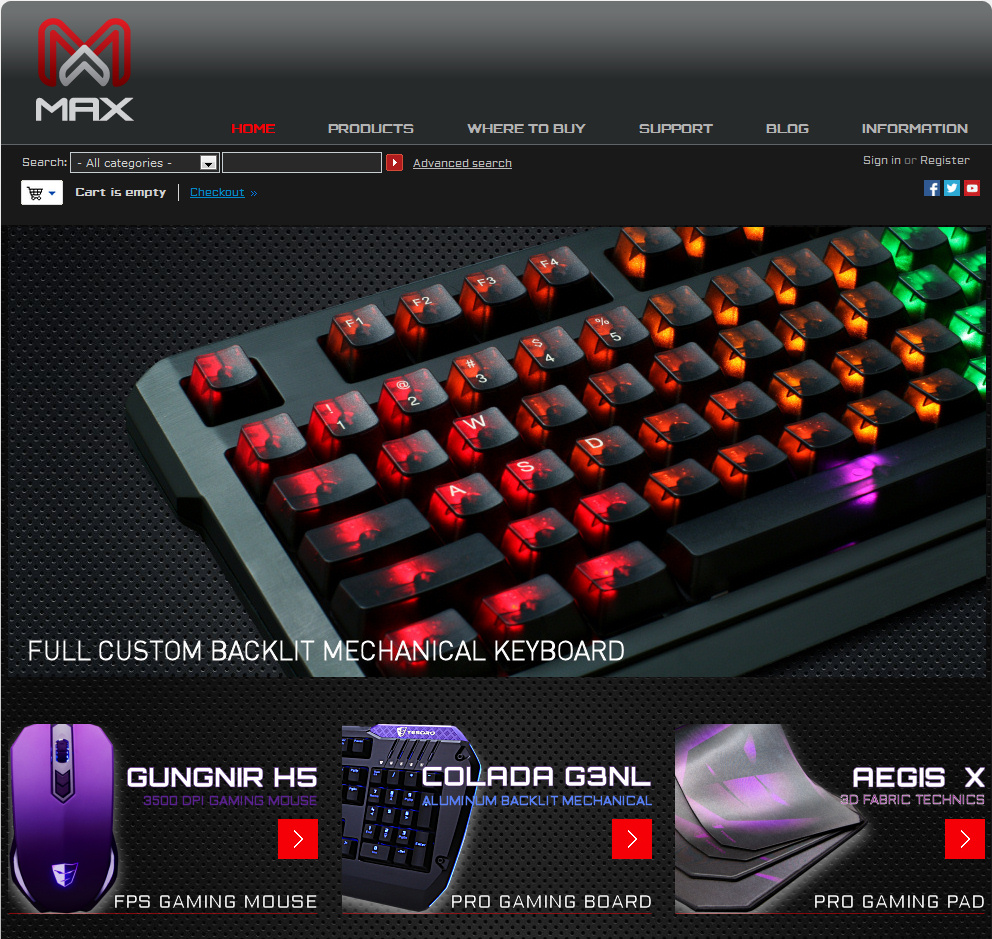 Max Keyboard 2012 New Website