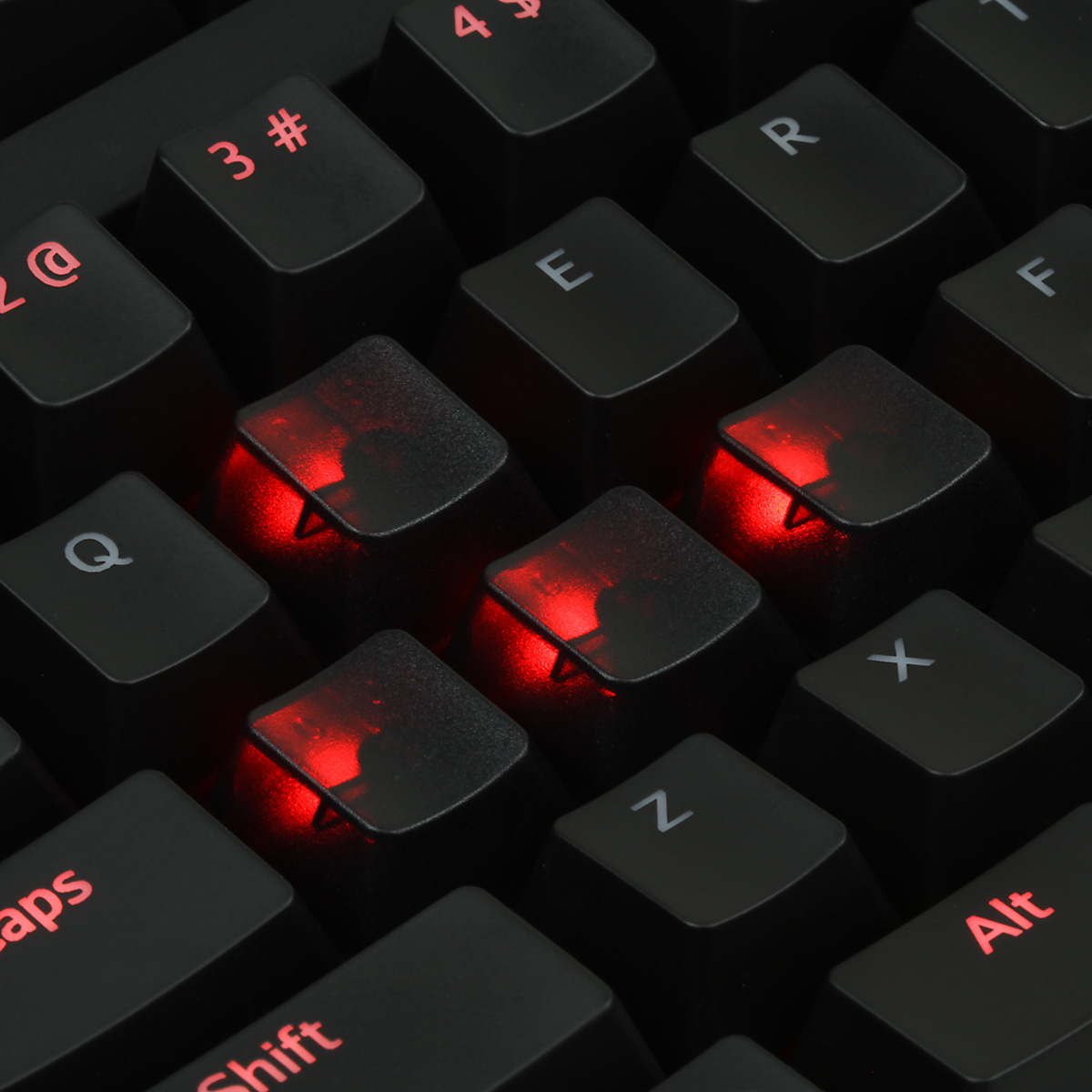 Max Keyboard Black Translucent Full Key Cap Set