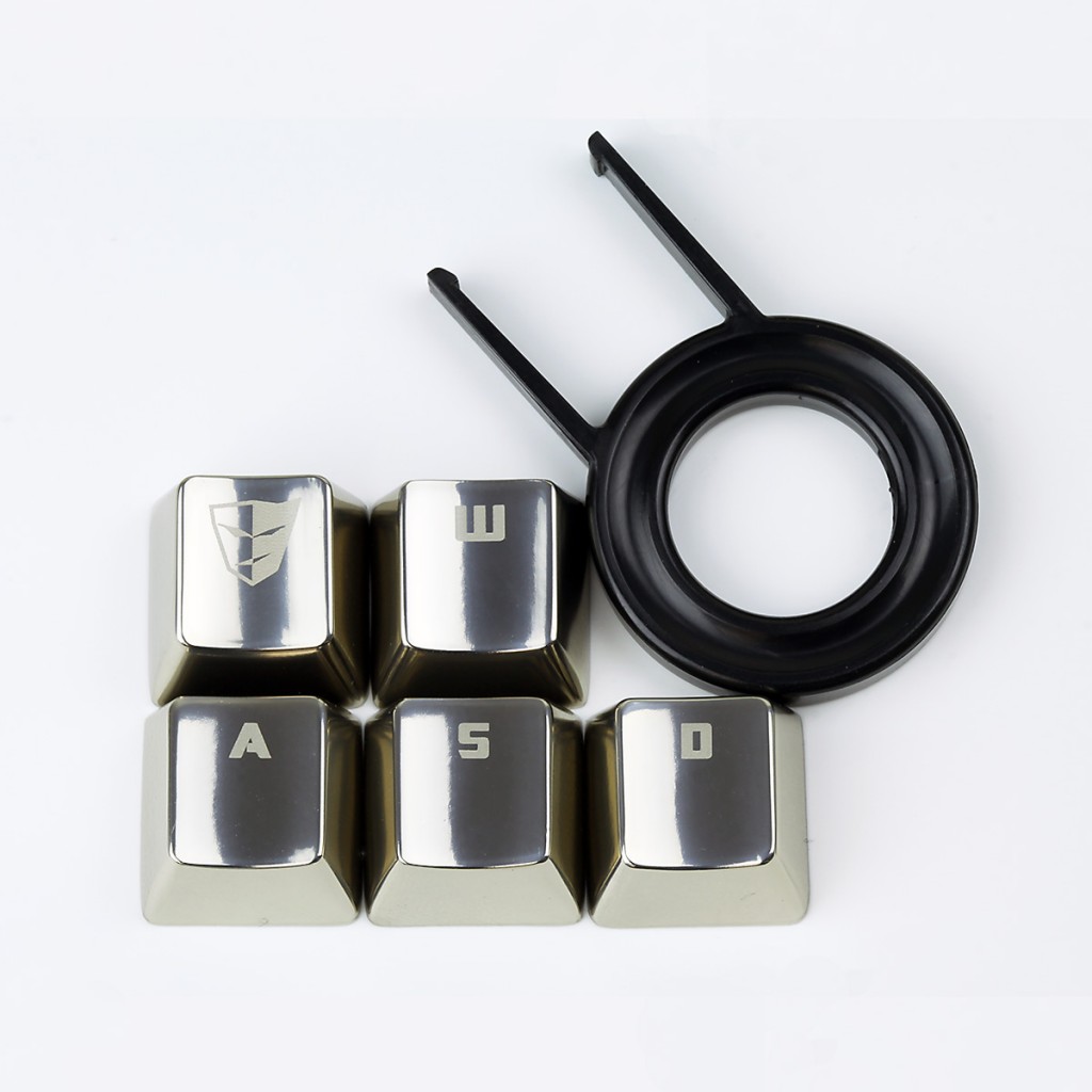 Max Keyboard Cherry MX Metal (Zinc) Keycap Set for ESC & WASD Keys
