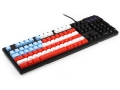 Max Keyboard Nighthawk Custom Mechanical Keyboard with America Theme Front Side Printed and equipped with Cherry MX Brown Key Switches