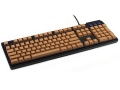 Max Keyboard Nighthawk Custom Mechanical Keyboard Mocha Brown Keycap, Front Side Printed and equipped with Cherry MX Brown Key Switches