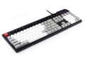Max Keyboard Nighthawk Custom Mechanical Keyboard White with Grey Keycap, Front Side Printed and equipped with Cherry MX Brown Key Switches