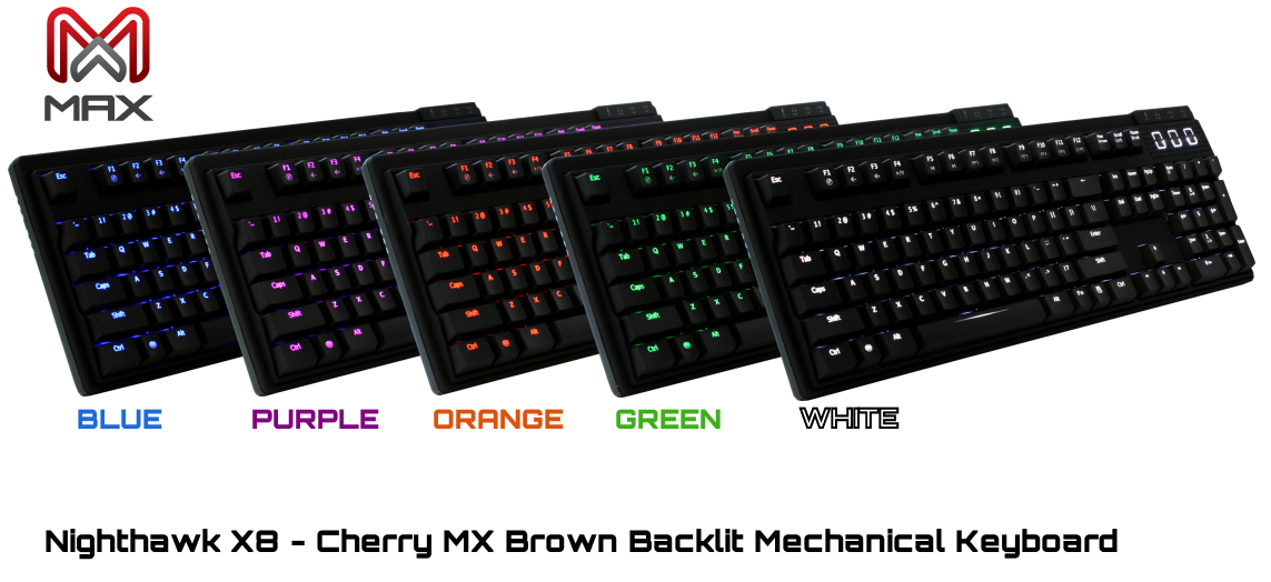 Max Keyboard Nighthawk New Color LEDs